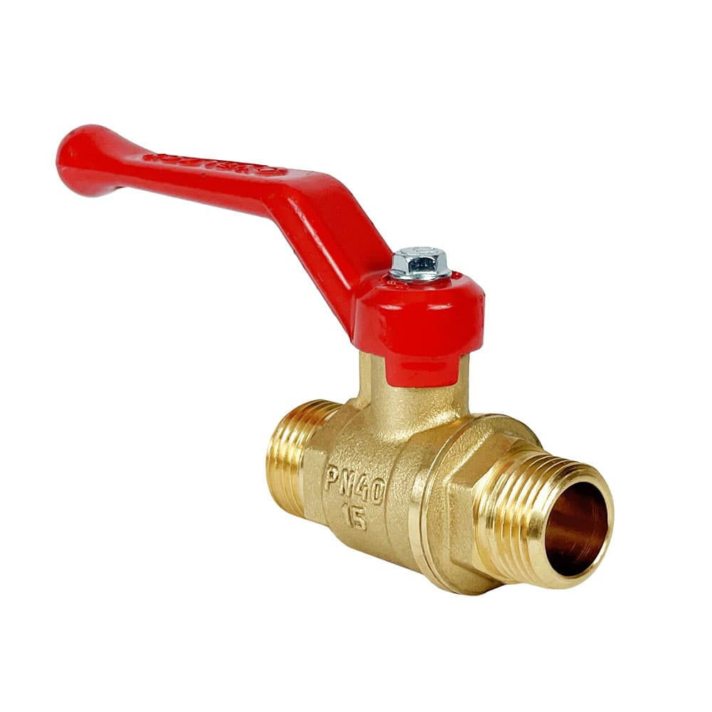 Кран шаровой DeltaPro 1/2' НР/НР ручка-рычаг