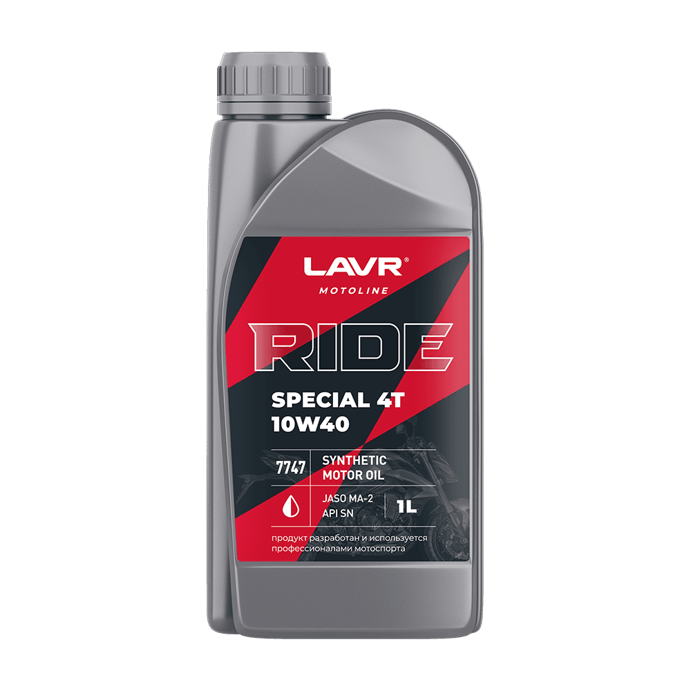 LAVR MOTO Моторное масло RIDE SPECIAL 4Т 10W40 SN, 1 л