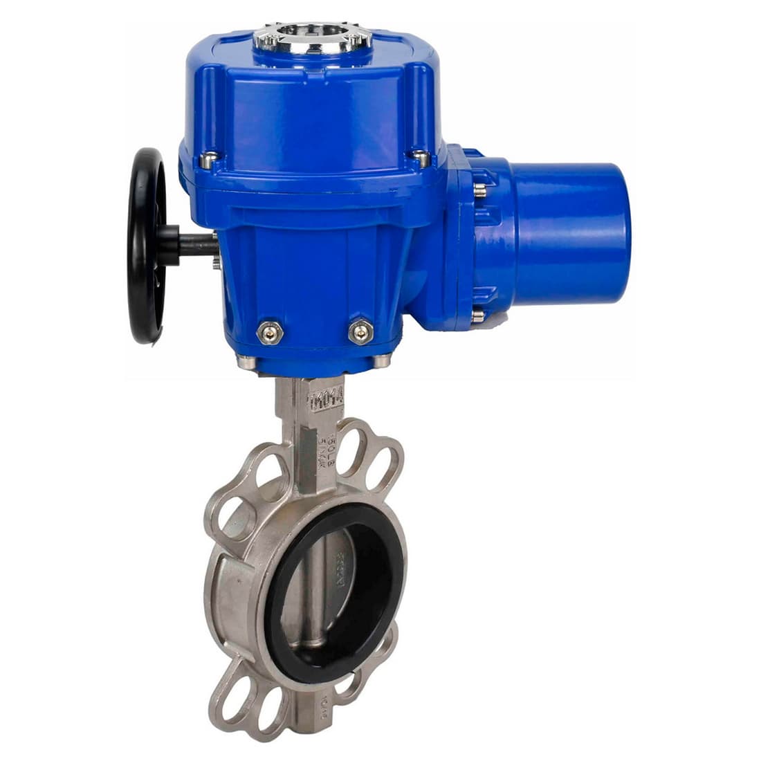 Затвор дисковый поворотный 304-304-VITON-2W-Fb-H Ду125 Ру16 межфланцевый, корпус нержавеющая сталь 304, диск нержавеющая сталь 304, уплотнение VITON, с электроприводом QT-W (M)-015 380В