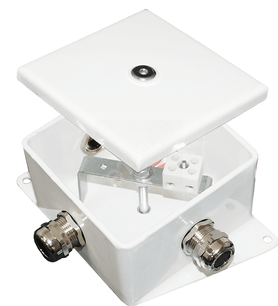 Коробка монтажная огнестойкая КМ-О (4к)-IP66-100х100 три ввода ABC