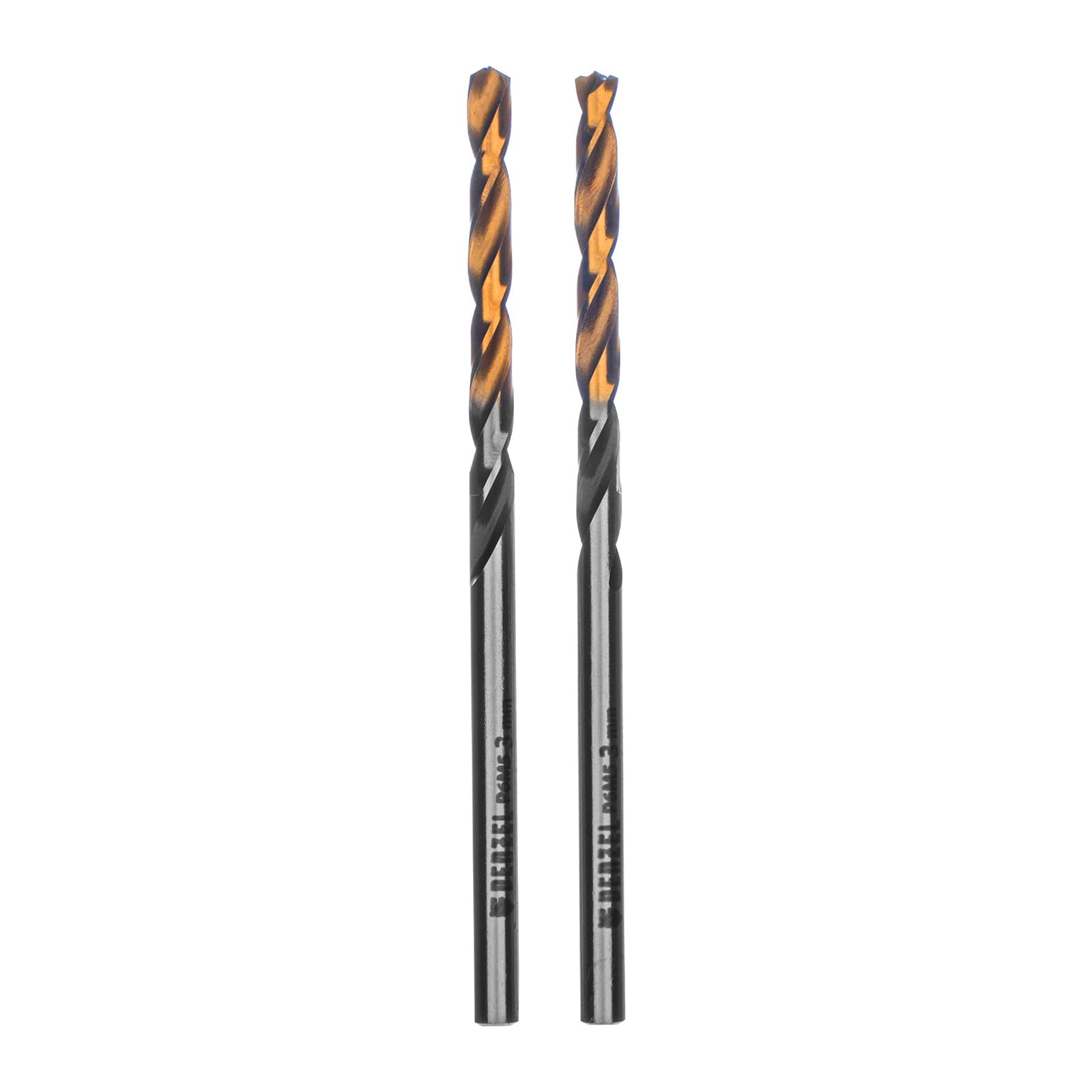 Сверло спиральное по металлу 3 x 61мм, Р6М5, Golden Tip, многогранная заточка, 2шт.