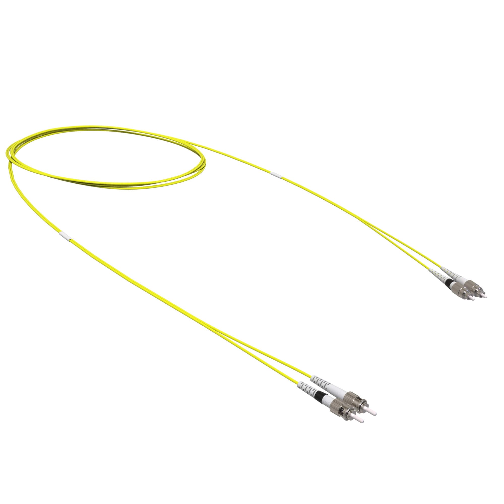 Патч-корд оптический переходной двухволоконный (Duplex) ST-UPC/FC-UPC, 9/125 OS2, 1 м