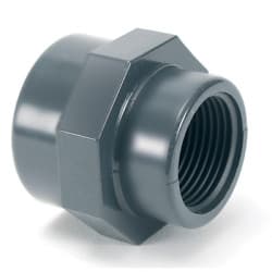 Муфта переходная резьбовая ПВХ D2'x 1,1/2' PVC-U PN16 COMER (Италия)