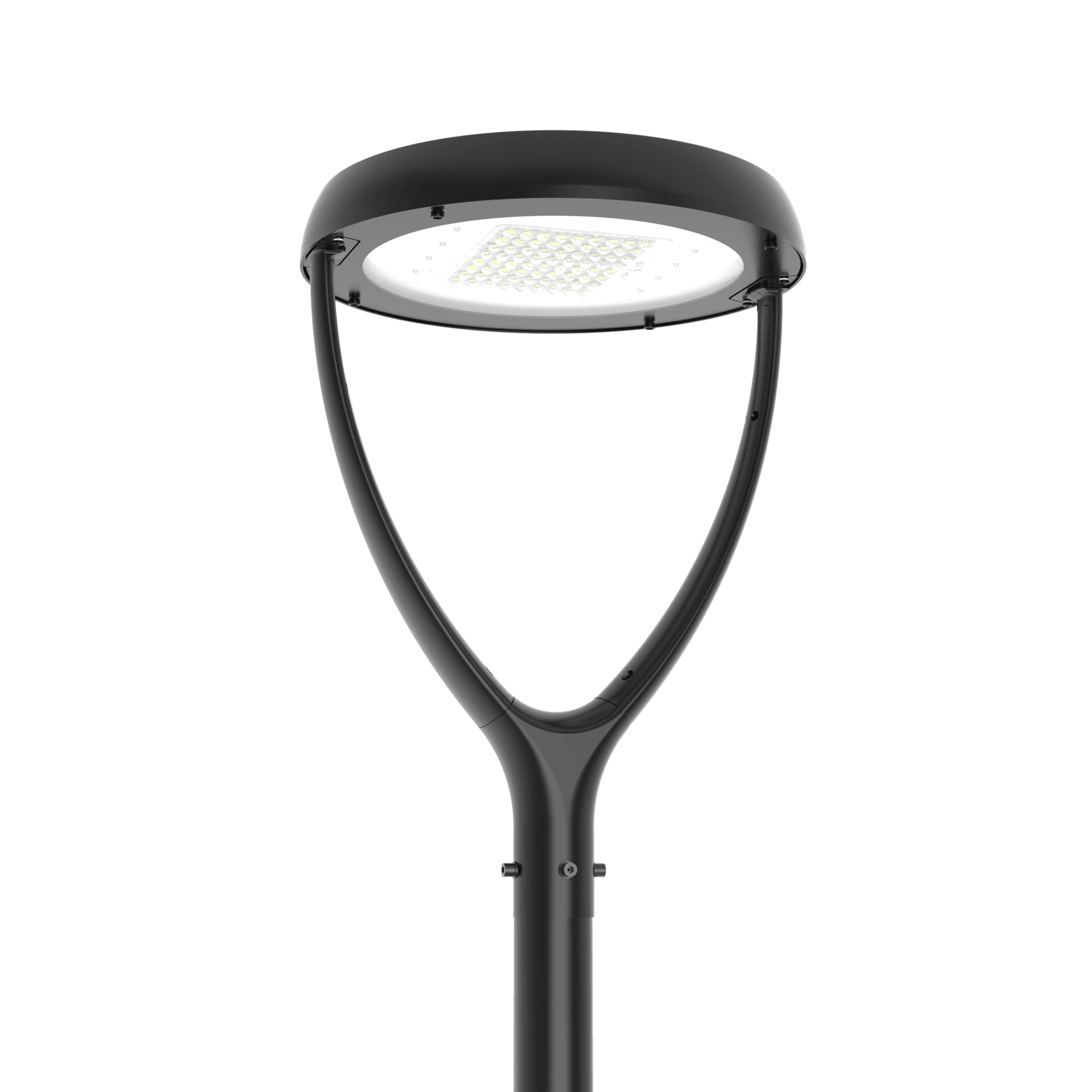 Светильник светодиодный IONIK Astra парк 80 Вт Urban 2700К IP66 RAL9005 черный