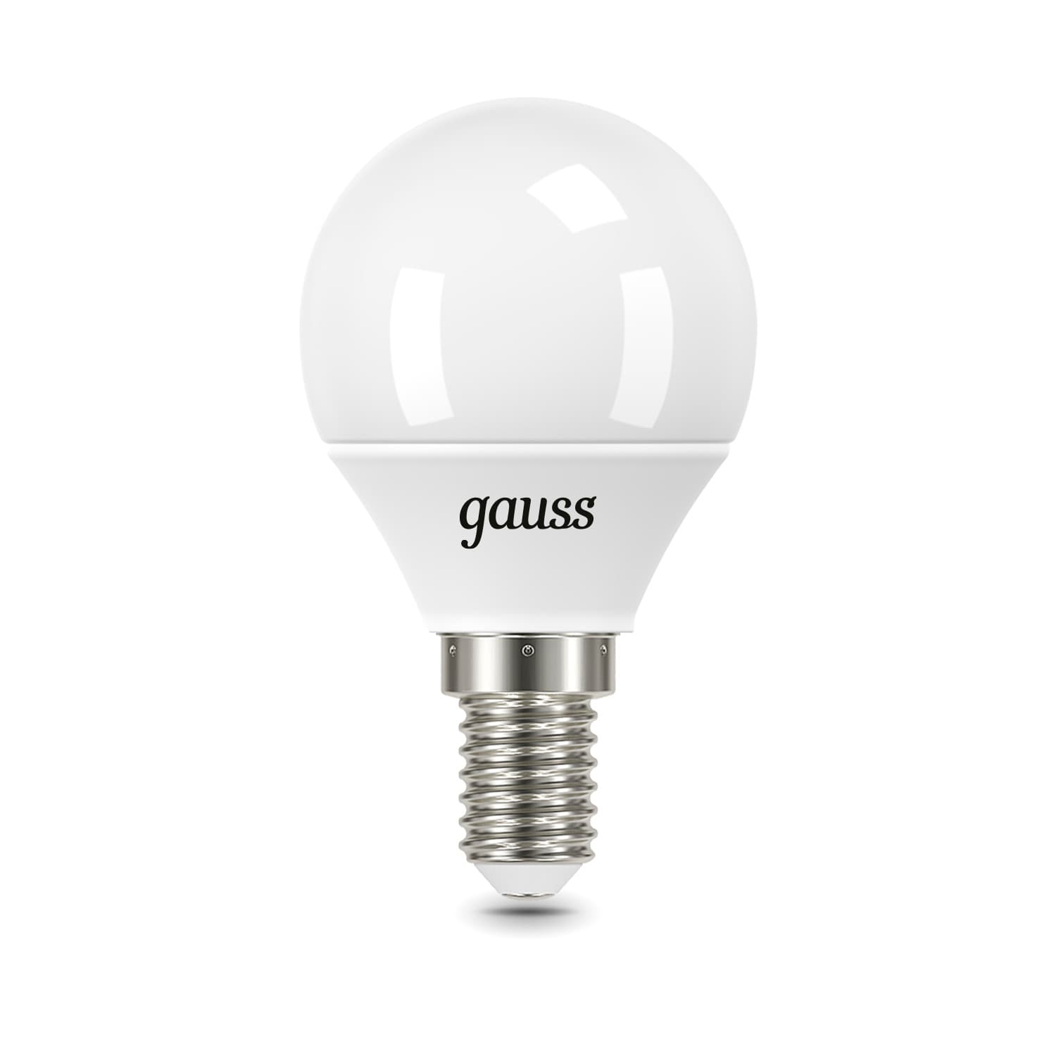 Лампа светодиодная LED 9.5 Вт 950 лм 6500К шар P45 холодный E14 AC 220В Black