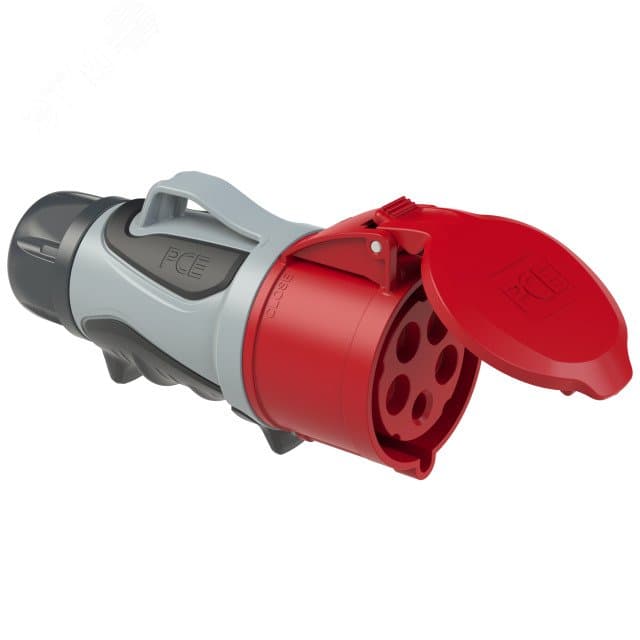 Розетка кабельная 16А/400V/3P+N+E/IP44 GRIP, безвинтовое подключение