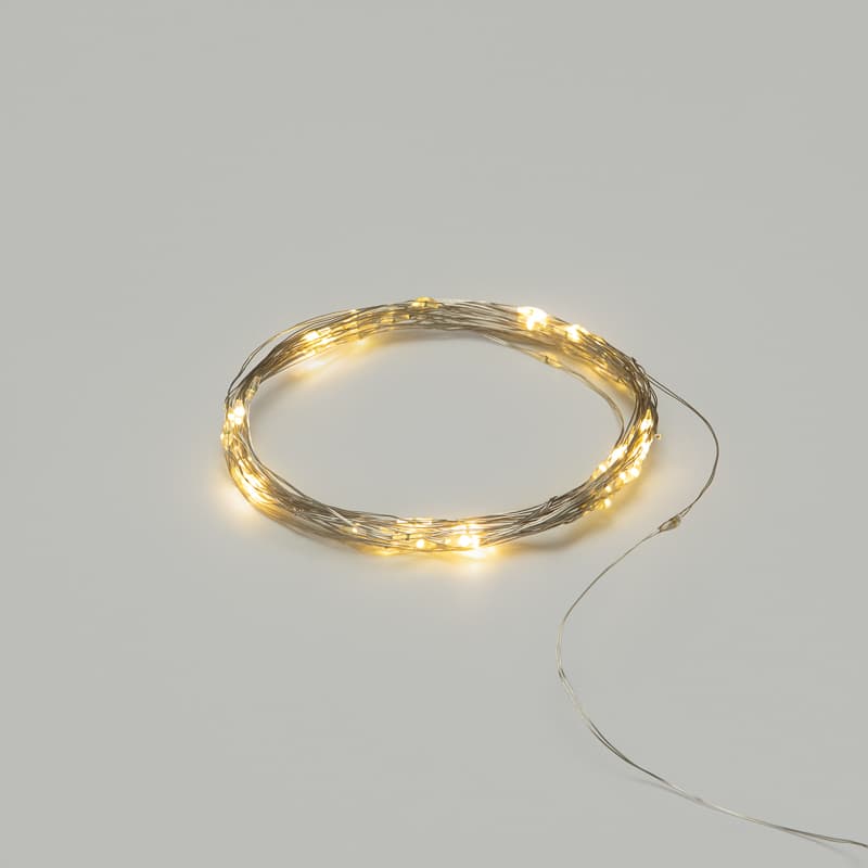Гирлянда Роса 5 м, 50 LED, USB, теплое белое свечение