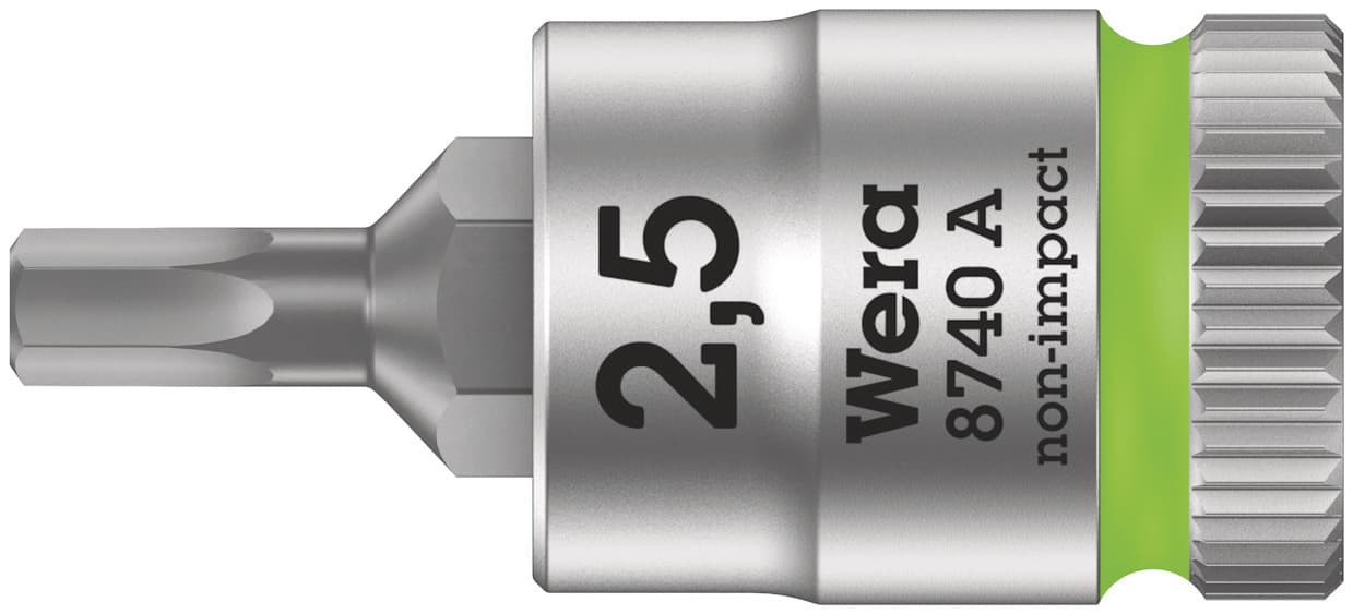 Головка торцевая 8740 A Hex-Plus Zyklop со вставкой под внутренний шестигранник DR 1/4 2.5X28 мм