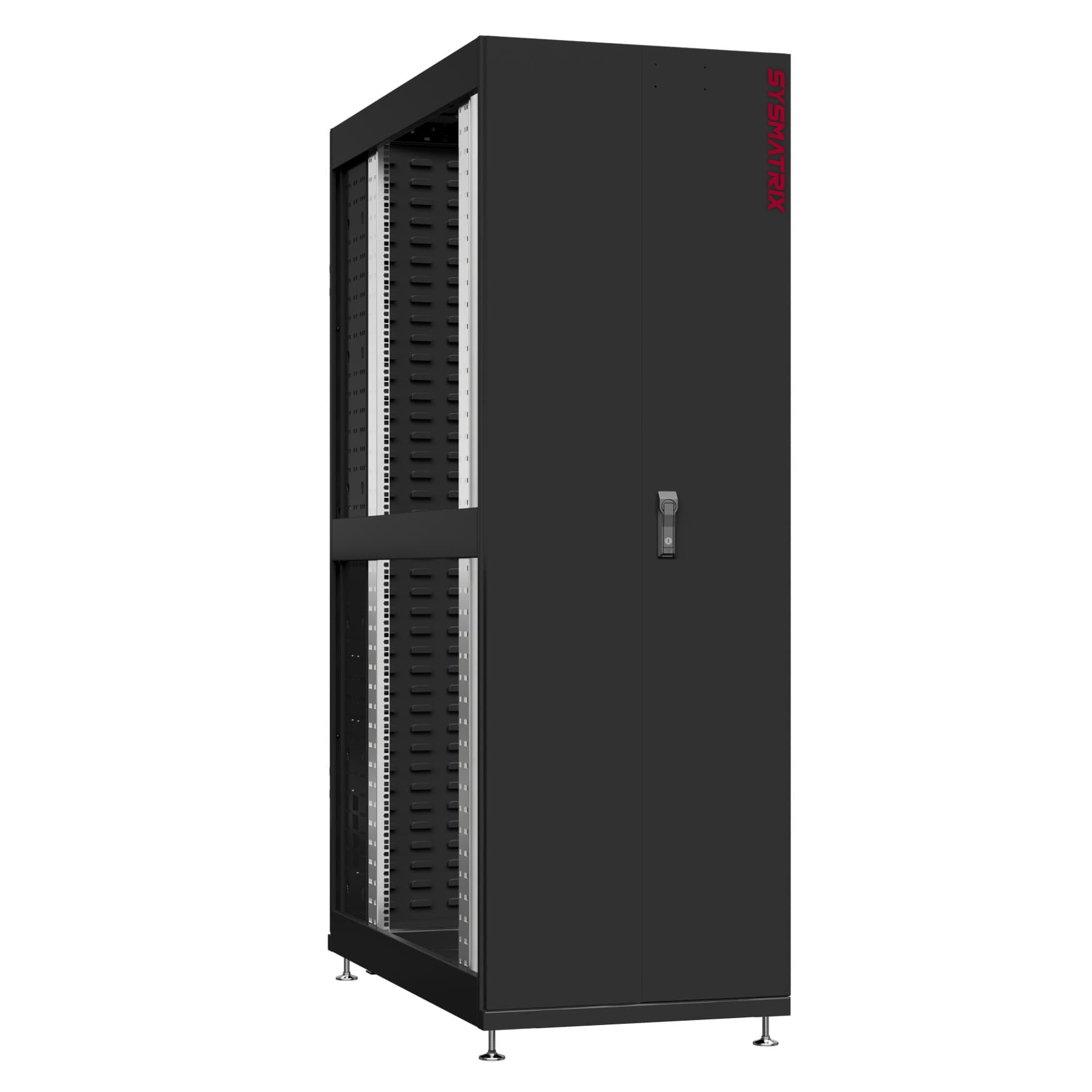 Шкаф серверный 42U 800х1200 передняя дверь: двустворчатая глухой металл IP51. задняя дверь: протект IP41. боковые панели: без. цвет: черный RAL9005 
