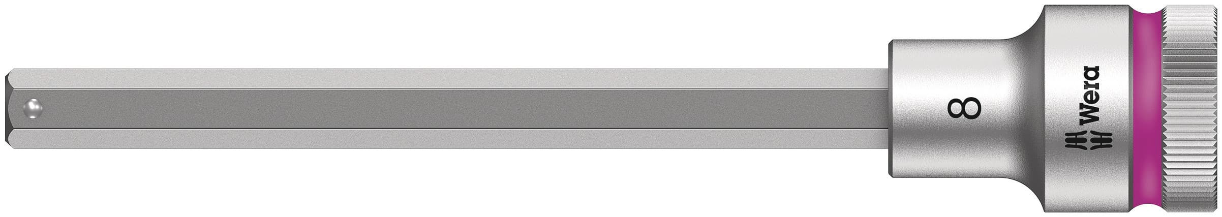Головка торцевая со вставкой под внутренний шестигранник 8740 C Hex-Plus HF Zyklop DR 1/2 с фиксацией крепежа 8X140 мм