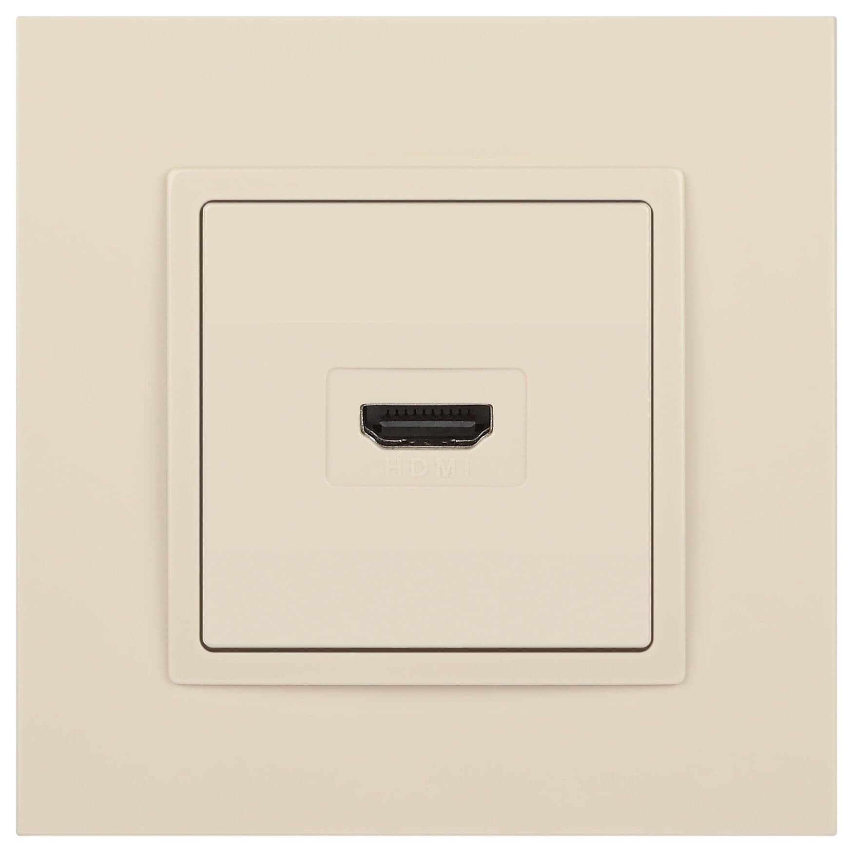 Розетка HDMI, Эра Elegance, сл.кость, 14-3114-02