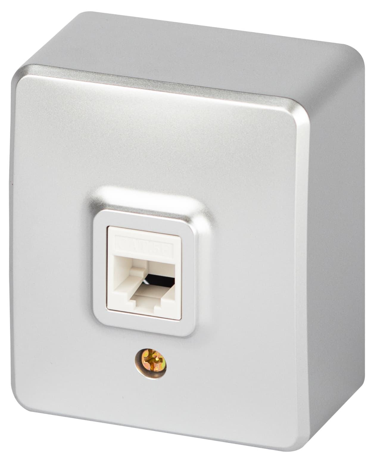 Розетка Эксперт 11-3203-03 информационная RJ45, IP20, ОУ, алюминий