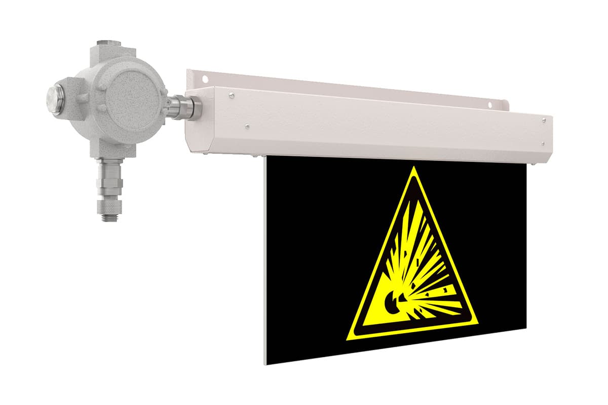 Знак безопасности LED NOTE Ex (СБП) ЖЕЛТЫЙ 8Вт 110Лм IP67 аварийный с БАП 1ч