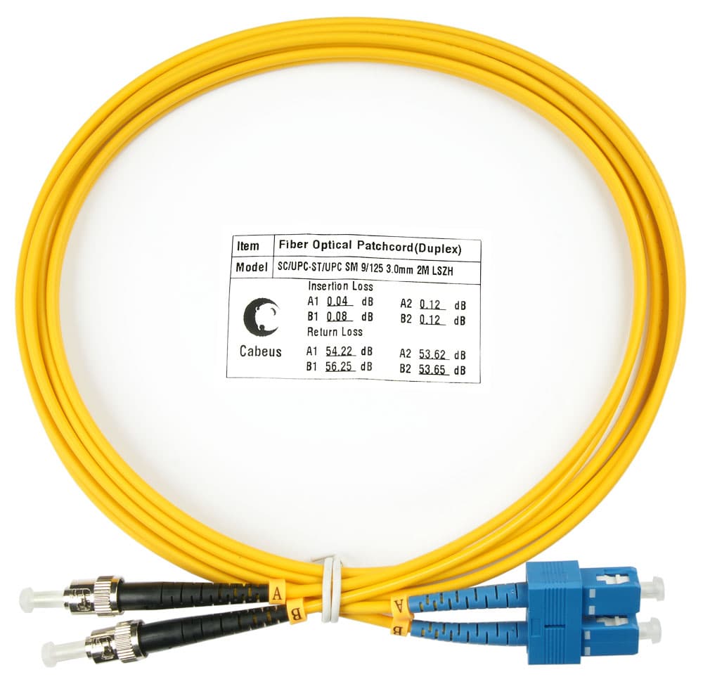 Патч-корд оптический duplex 2м SC-ST 9/125 sm LSZH