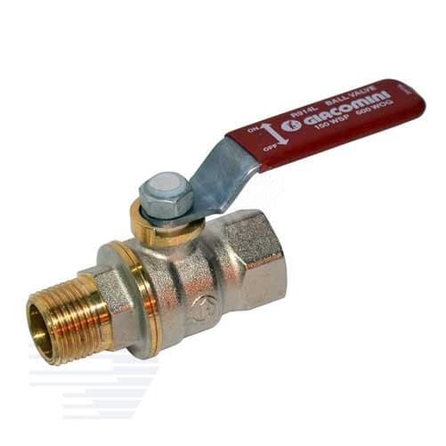 Кран шаровой R914L Ду 32 1 1/4' Ру35 ВН полнопроходной рычаг красный