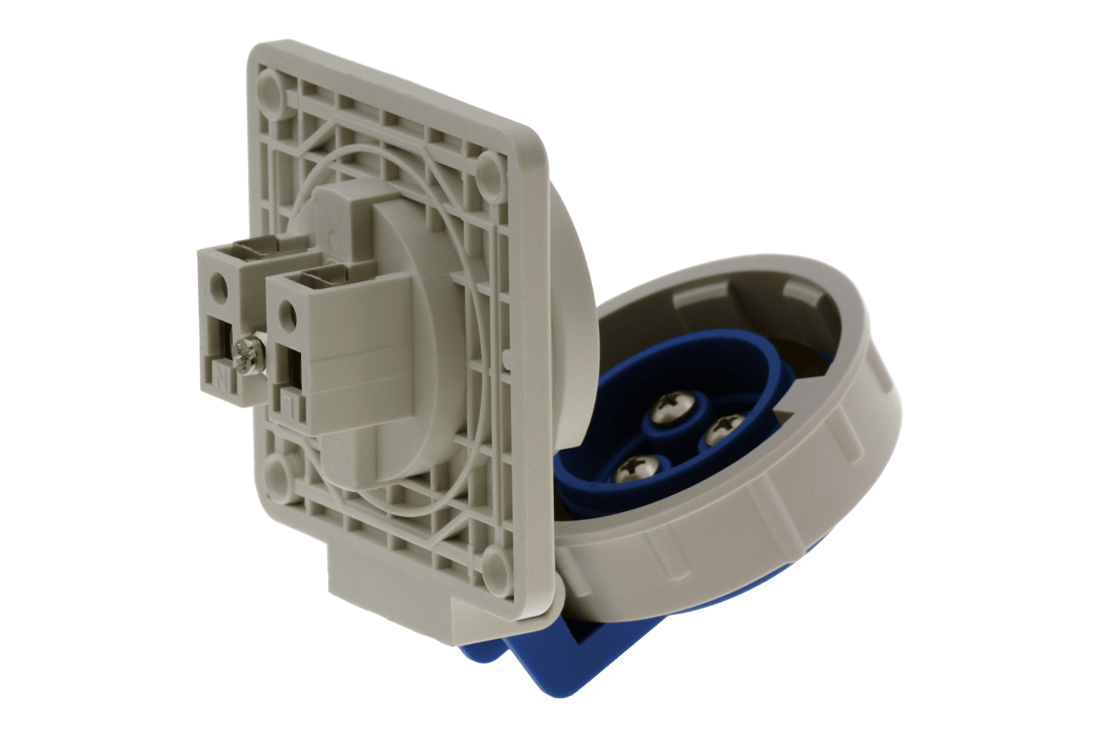 Розетка встраиваемая Schuko 16A/230V/2P+E/IP67