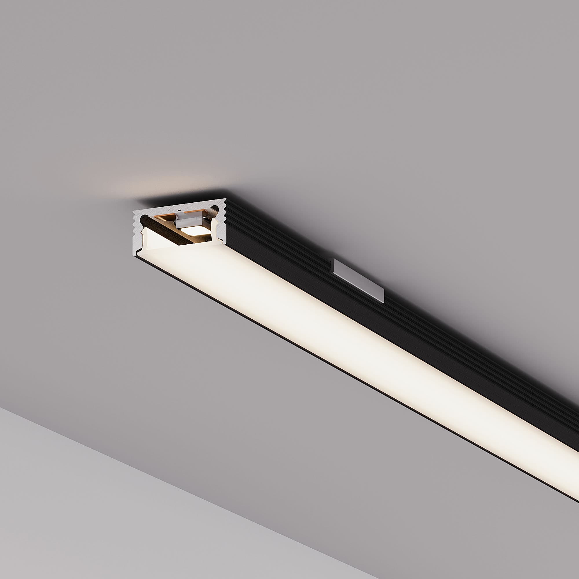 Профиль SL-SLIM-H7-2000 BLACK, BY, Алюминий