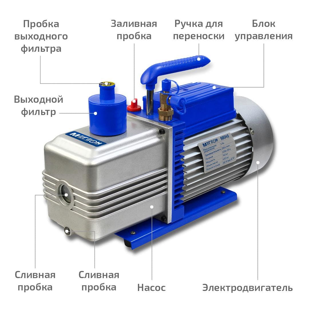 Насос двухступенчатый вакуумный 98045