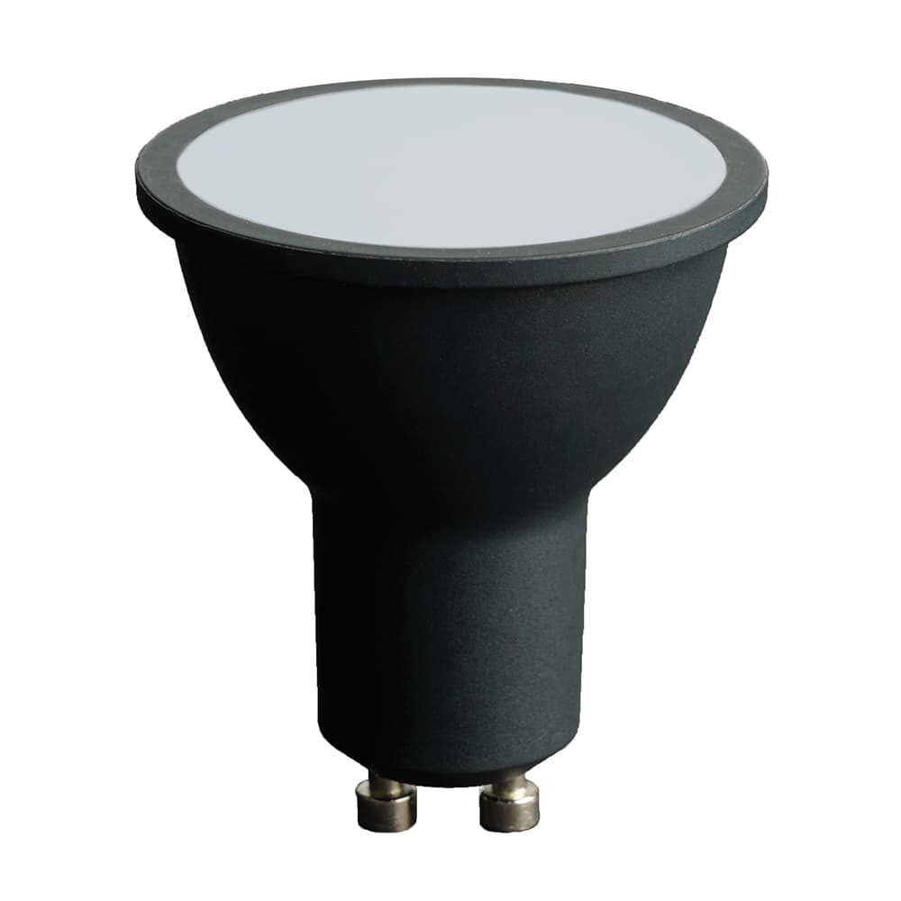 Лампа светодиодная LED 8вт 230в GU10 белый черный корпус .PRO