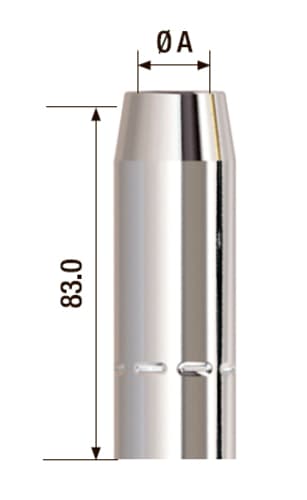 Сопло газовое D 16 мм FB 400 (5 шт.)