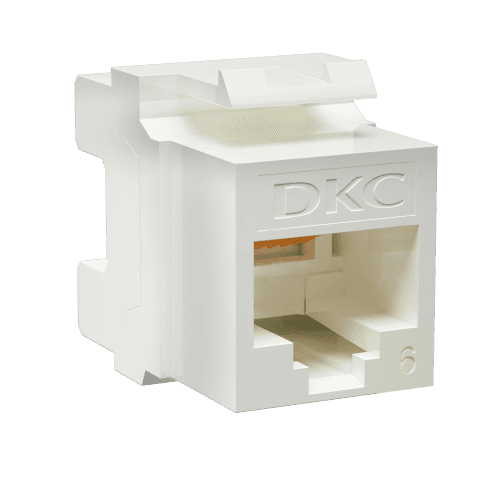 Модуль Кейстоун (Keystone) RJ45 CAT6 неэкр180 градусов белый