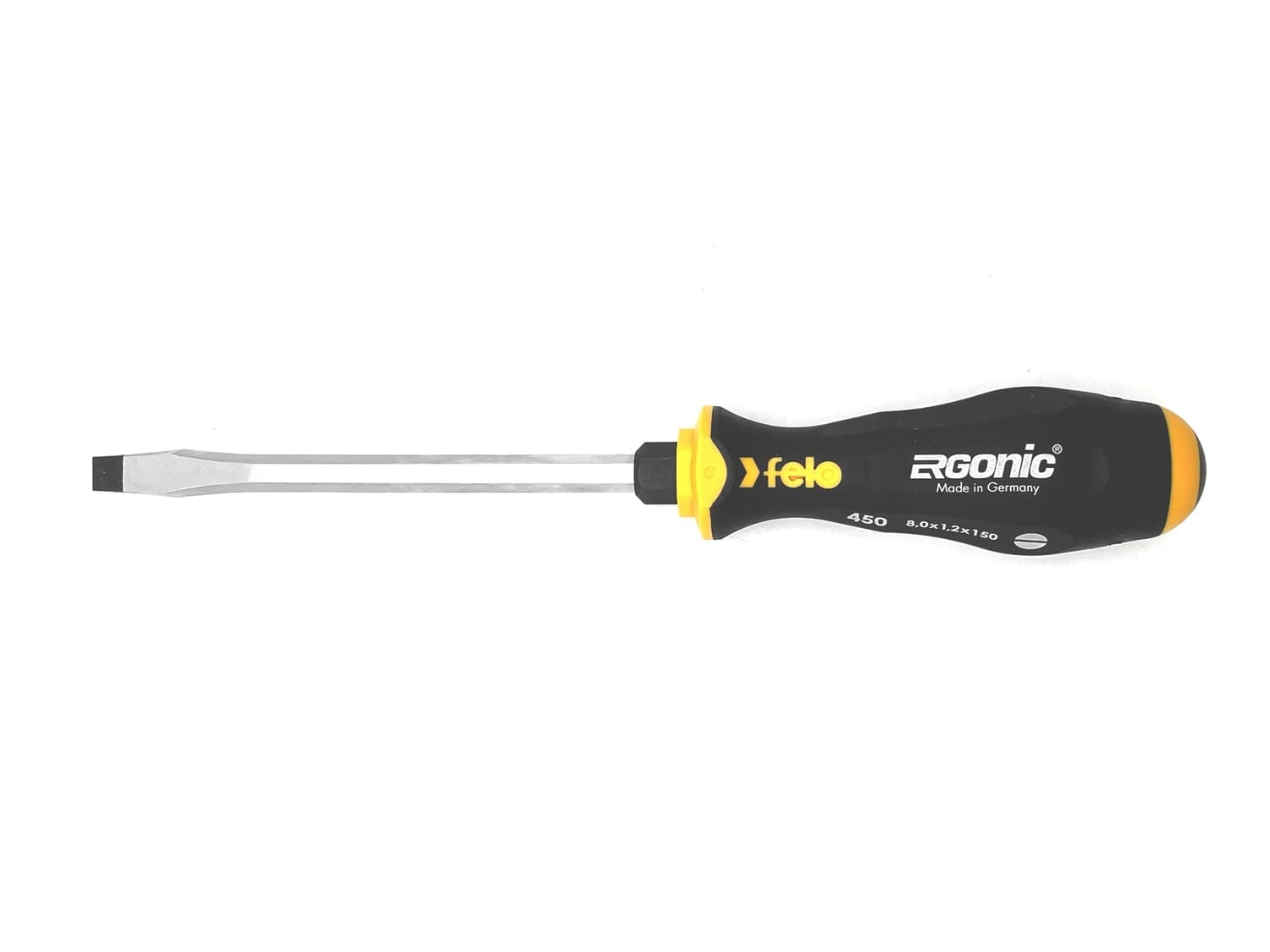 Отвертка плоская шлицевая ударная Ergonic 8,0X1,2X150