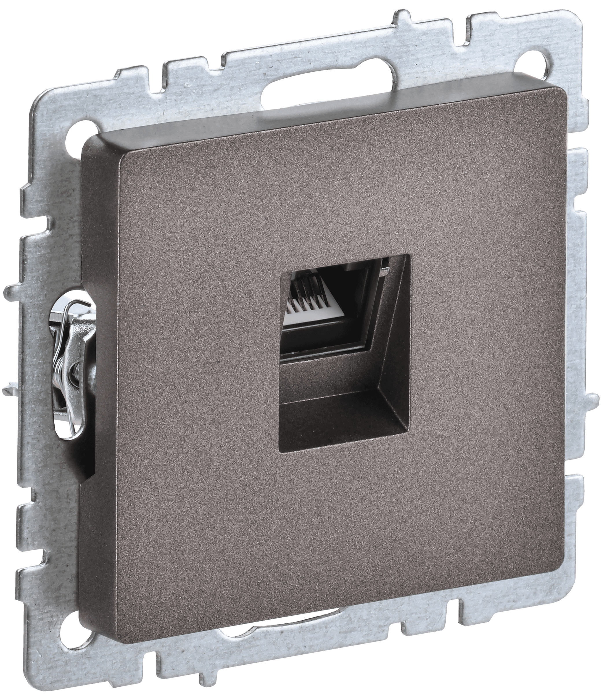 BRITE Розетка компьютерная RJ45 кат.5E РК10-БрТБ темная бронза