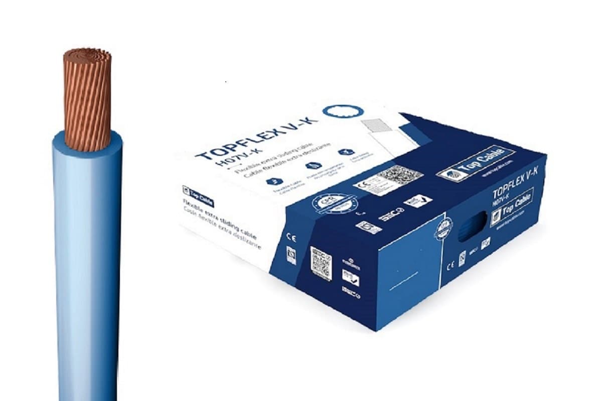 Провод силовой TOPFLEX V-K H07V-K 1х2.5 голубой