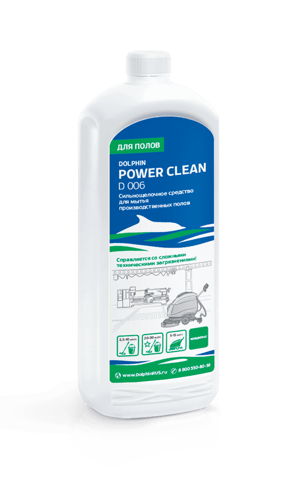 Средство Dolphin ''Power Clean'', 1 л., для глубокой уборки