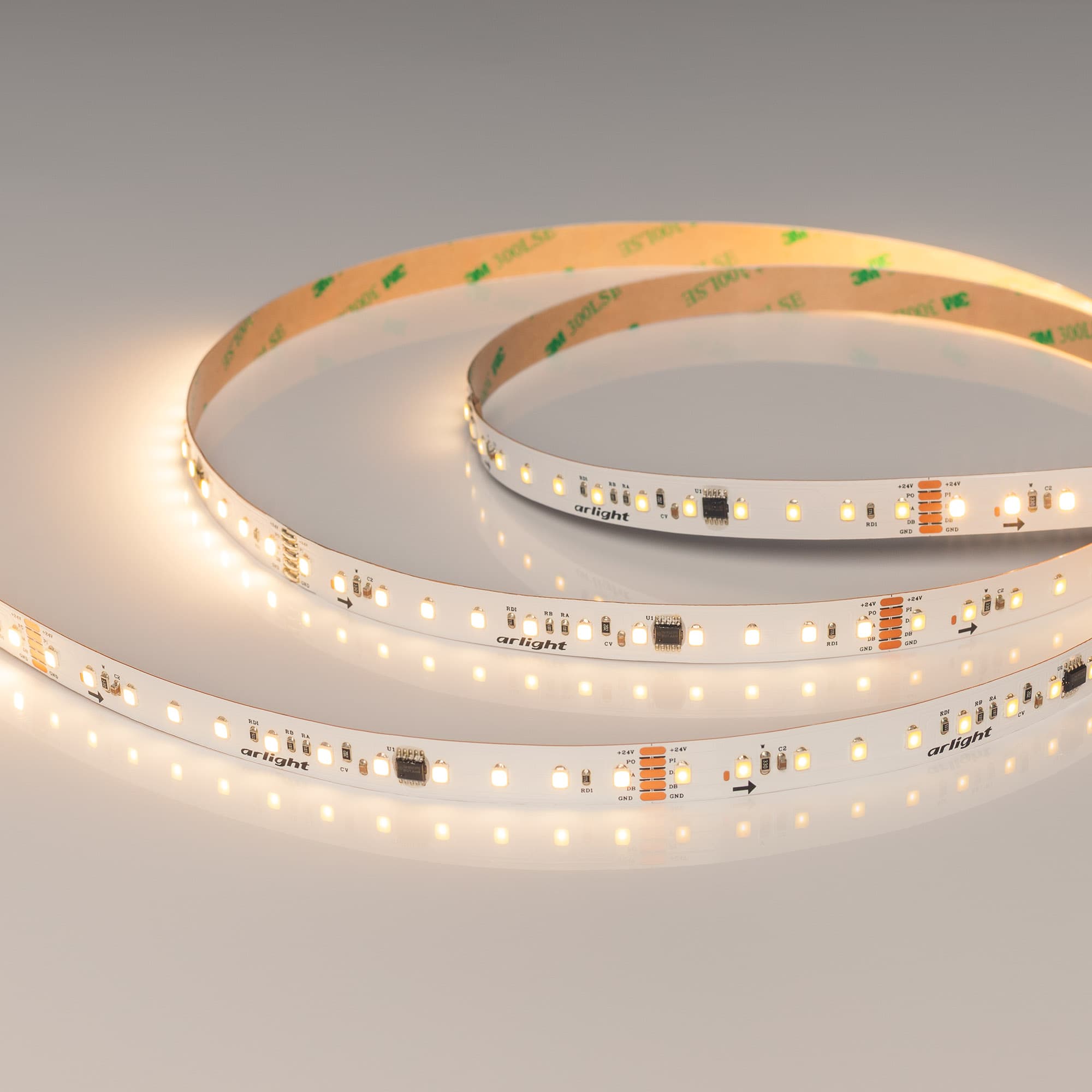 Лента светодиодная 14 Вт/м 24В IP20 2700K 96LED/м DMX-A96-12mm SMD 2835 5 м