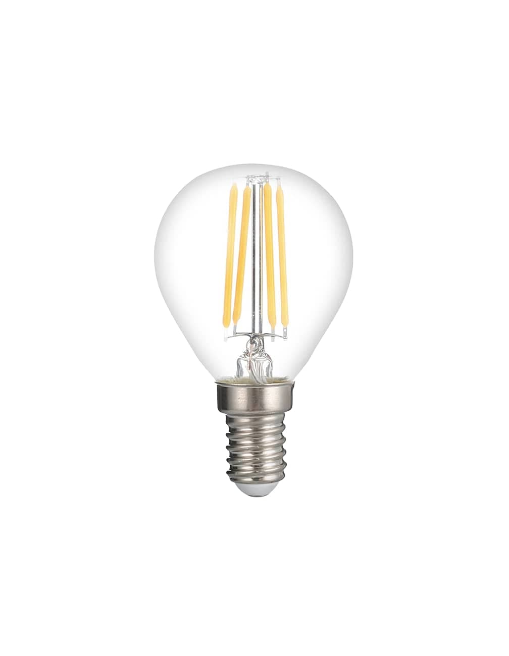 Лампа светодиодная декоративная LED 6w E14 4000K шар прозрачный филамент 230/50