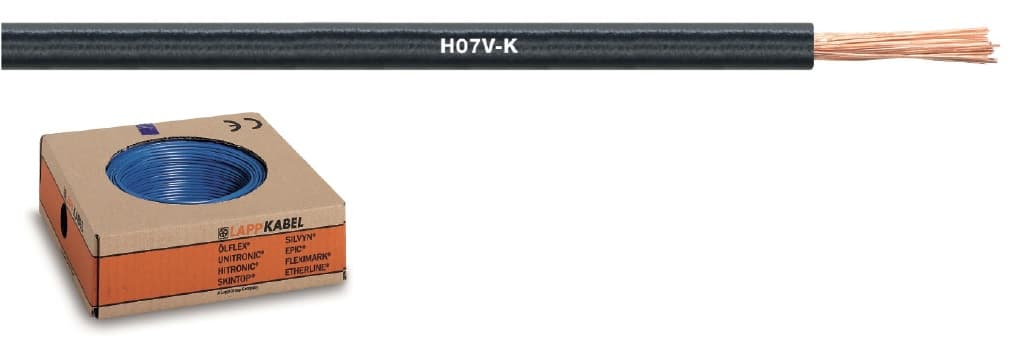 Провод монтажный H07V-K 1X25 BU