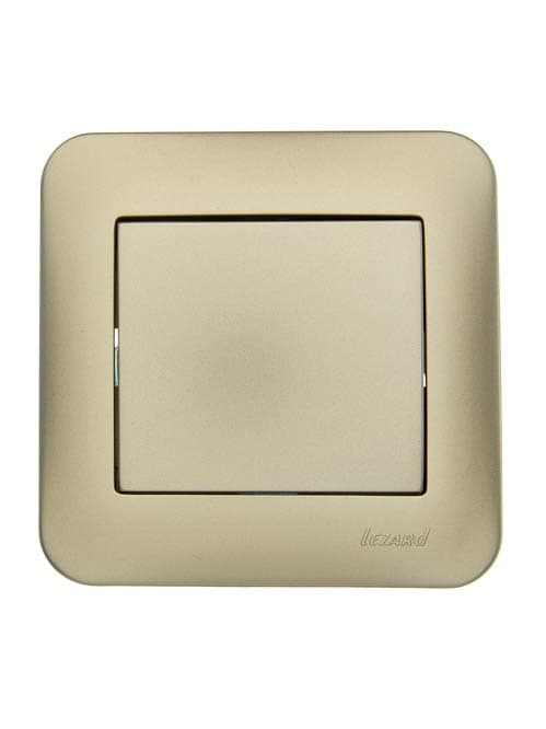 ASTI Выключатель 1кл., 10 А,золото Lezard 7081-3636-100