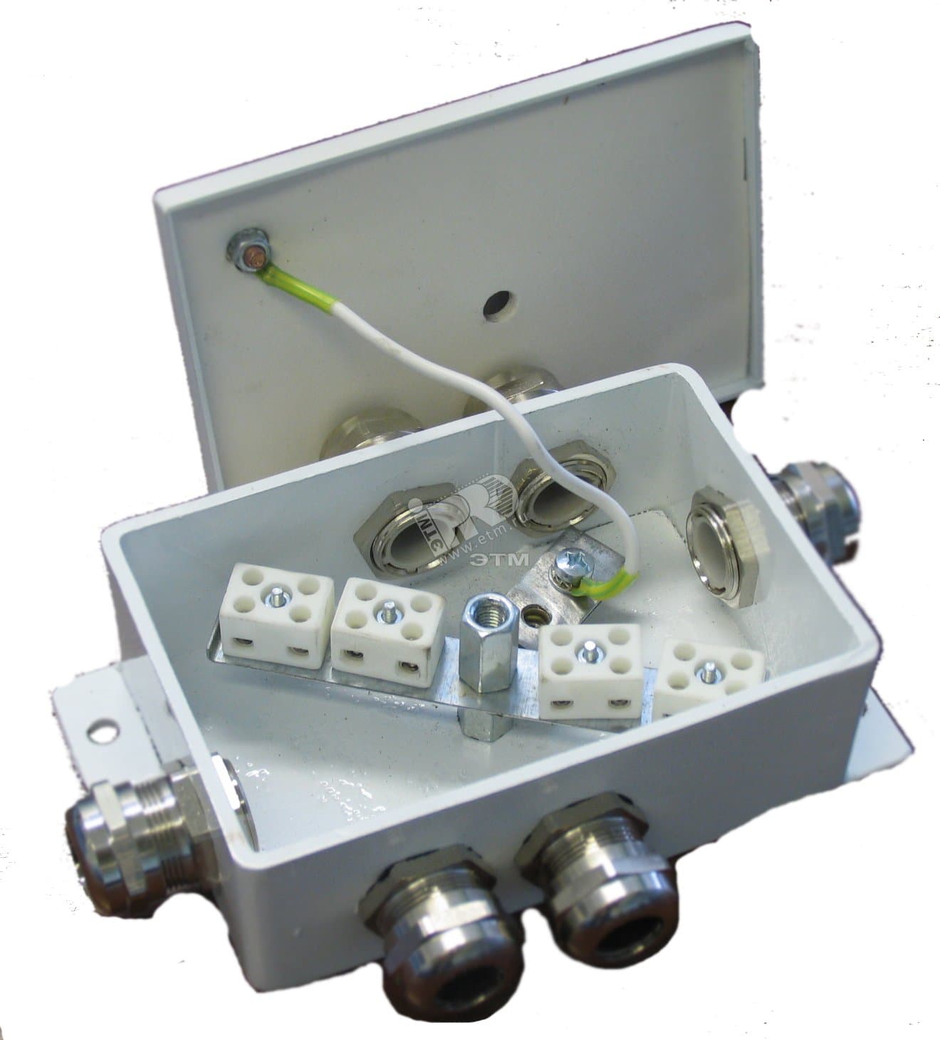 Коробка КМ-О (8к*6.0)-IP66-d 3 ввода монтажная огнестойкая