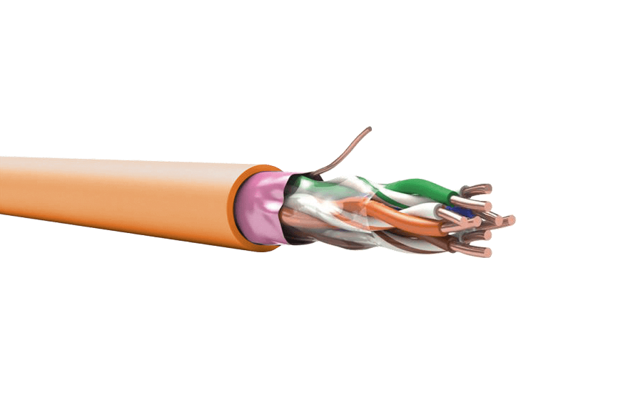 Витая пара F/UTP кат 5E 4х2х0.52 PVCLSнг(А)-FRLS оранжевый 305м