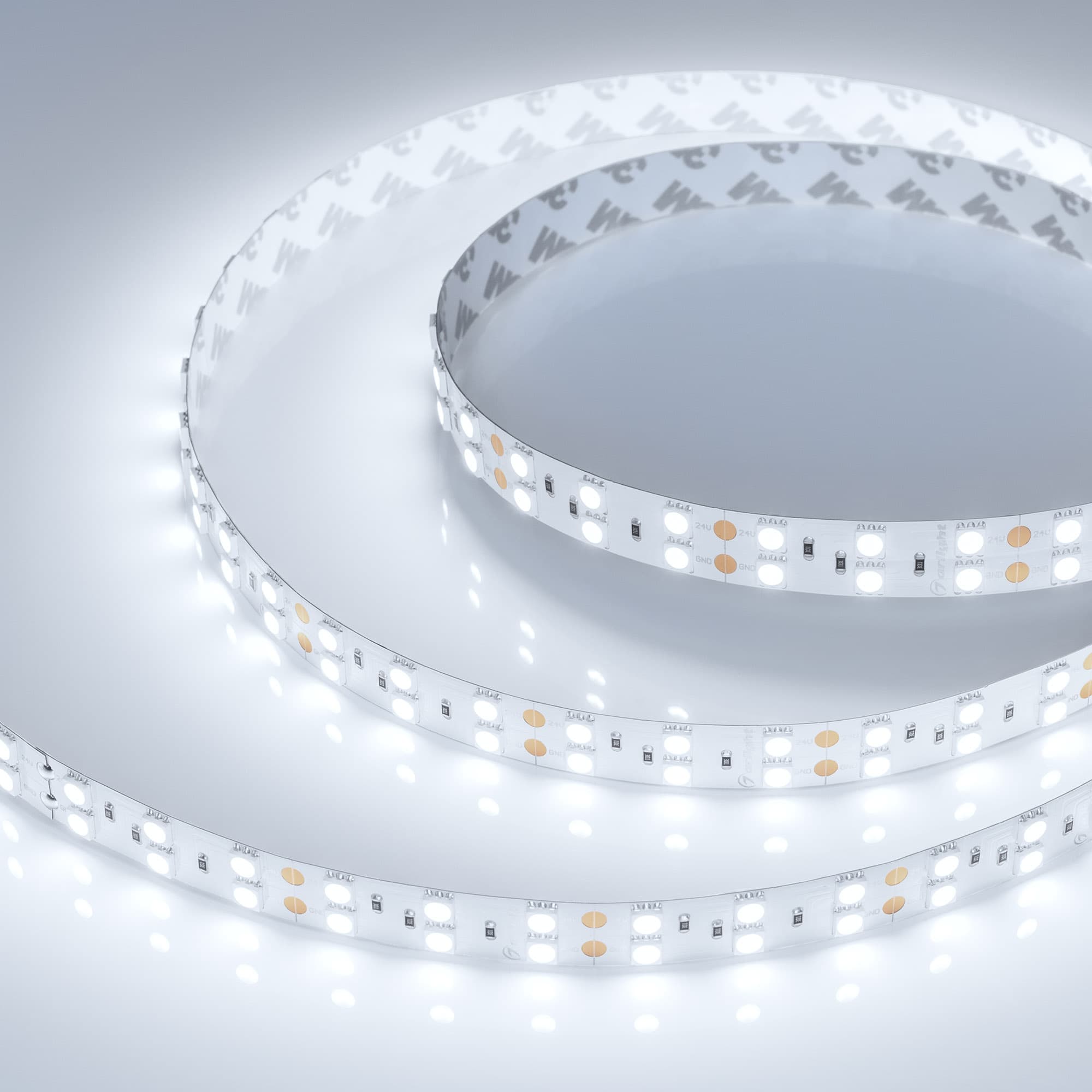 Лента светодиодная 28,8 Вт/м 24В IP20 6000K 120LED/м RT-B120-15mm SMD 5060 5 м