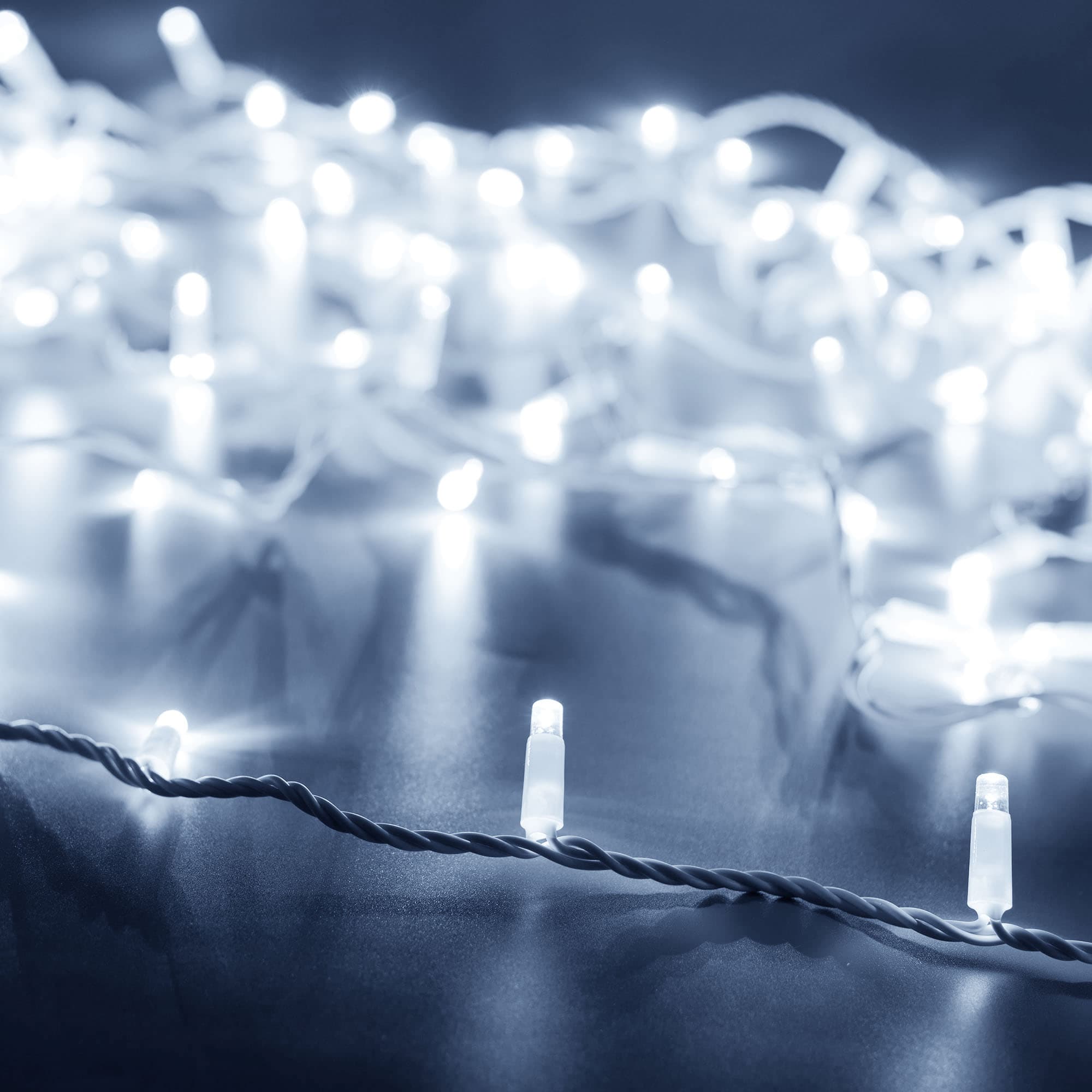 Гирлянда светодиодная декоративная ARD-STRING-CLASSIC-10000-WHITE-100LED-FLASH WHITE 230V, 7W ARDCL, IP65