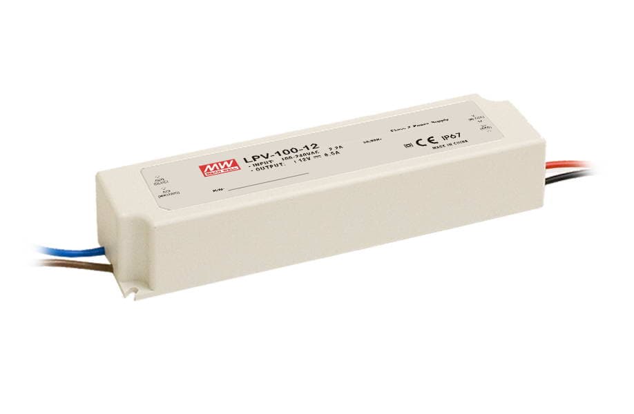 Источник питания AC-DC, 100Вт, IP67, вход 90-264В AC, 47-63Гц,120-370В DC выход 24В,4.2A, в кожухе