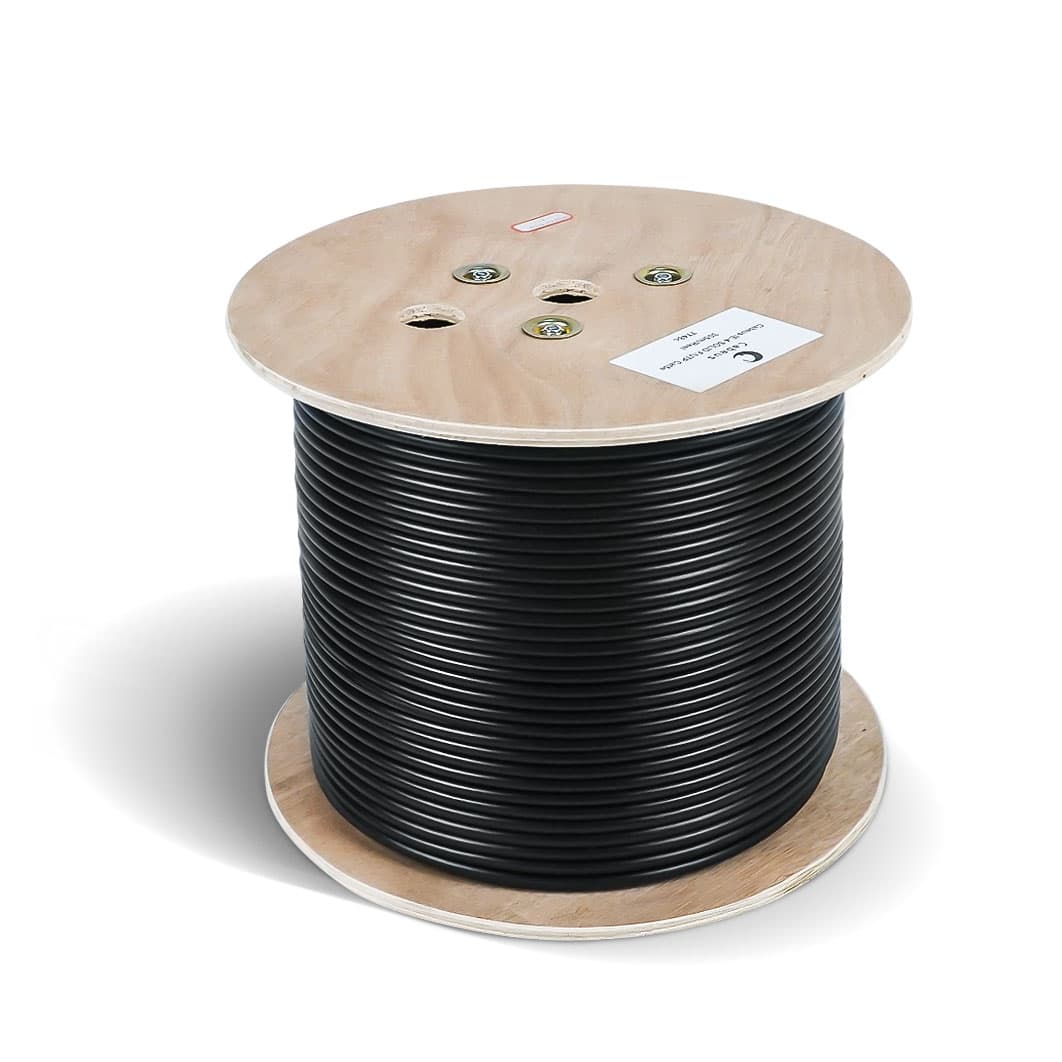 Кабель для интерфейса RS-485 2x2x22AWG/7, 2x2x22 AWG (SF/UTP), многожильный (patch), для внутренней и внешней прокладки (-40град.С - +75град.С), PVC, similar - Belden 3107A (305м), Teldor 9FY9F2L102