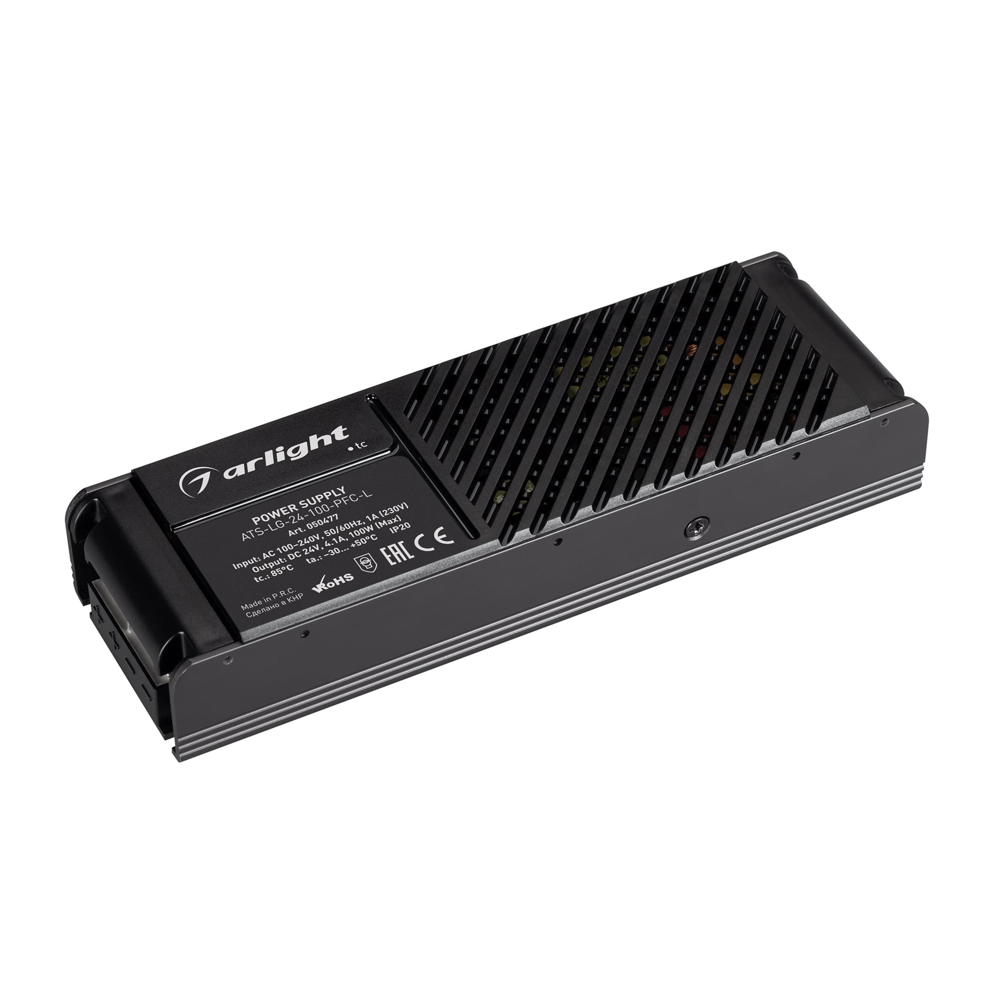 Блок питания ATS-LG-24-100-PFC-L (24V, 4.1A, 100W) (ARL, для светодиодных лент, IP20 сетка, 5 лет)