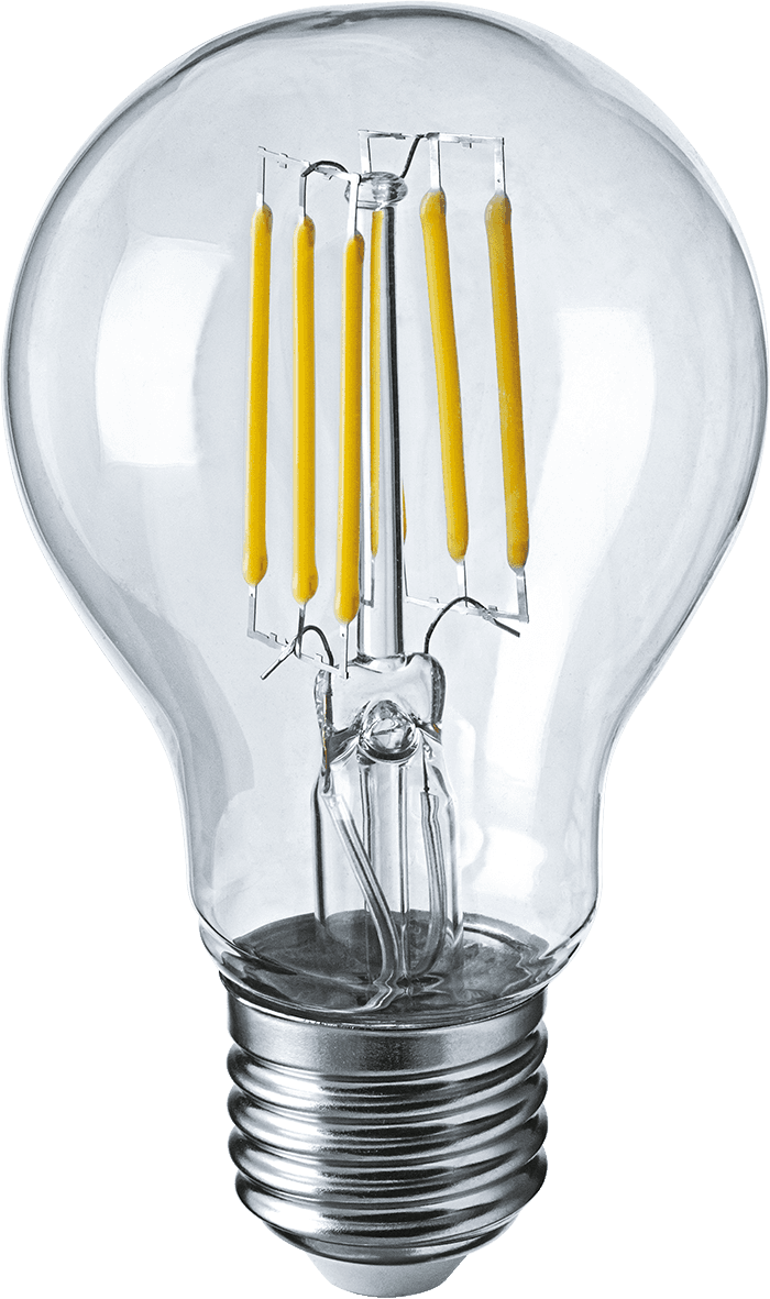 Лампа светодиодная LED 6вт Е27 белый FILAMENT