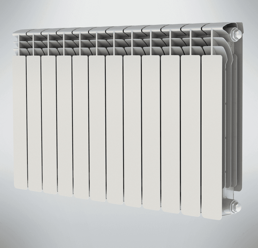 Радиатор биметаллический секционный ПРОФИ 500/100/12 боковое подключение 2364Вт