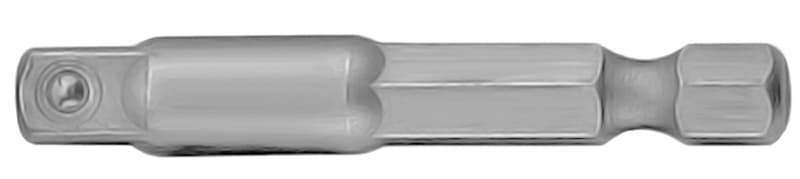 Переходник для механизированного инструмента 1/4''HDRх1/4''DR, 50мм