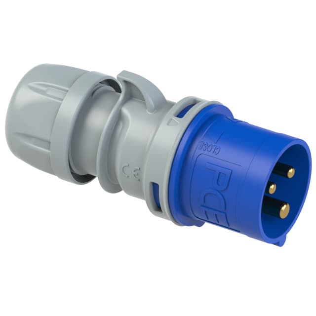 Вилка кабельная 16А/230V/1P+N+E/IP44, безвинтовое подключение