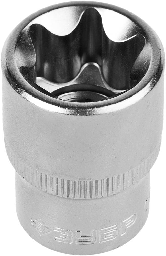Головка торцовая ''Мастер'' (1/2''), Cr-V, E-TORX, хроматированное покрытие, E24