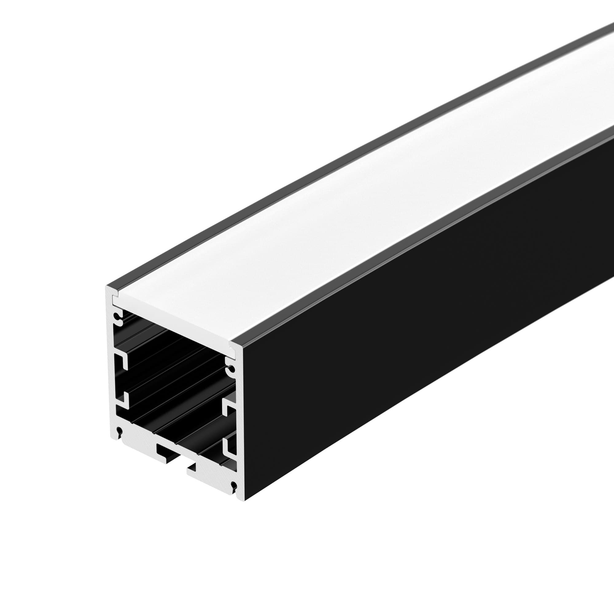 Профиль SL-ARC-3535-D3000-A45 BLACK (1180мм, дуга 1 из 8) (ARL, Алюминий)