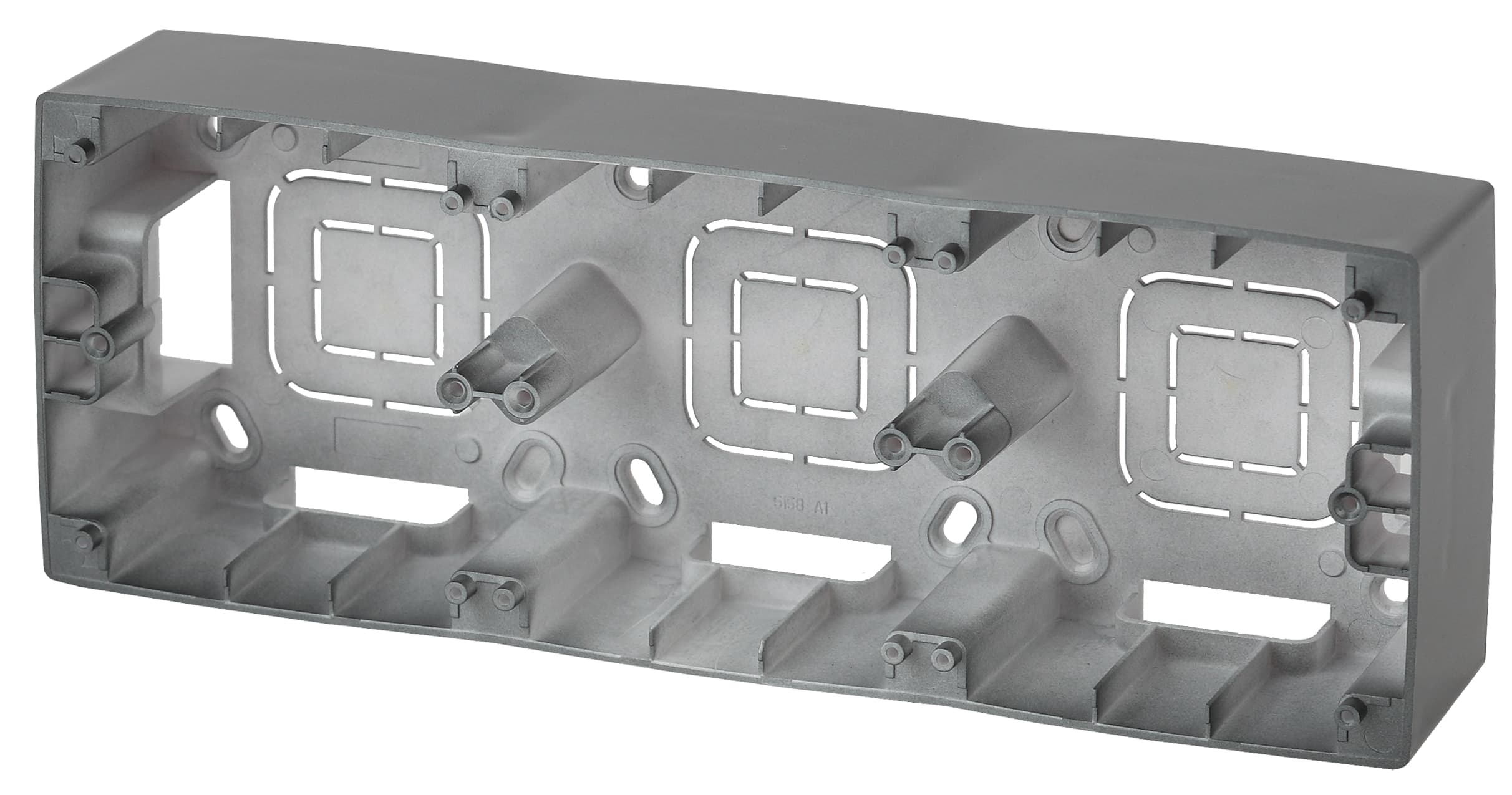 Коробка накладного монтажа 3 поста, Эра12, графит 12-6103-12