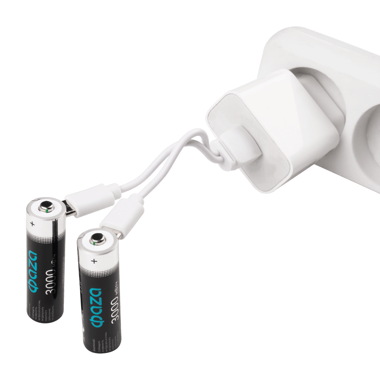 Аккумулятор литиевый с USB разъемом тип АА 3000mWh-B2