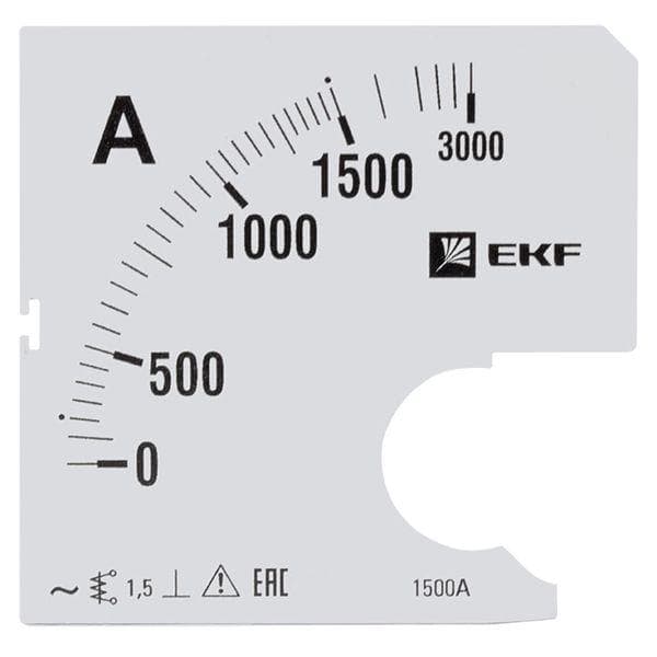 Шкала сменная для A961 1500/5А-1.5 PROxima