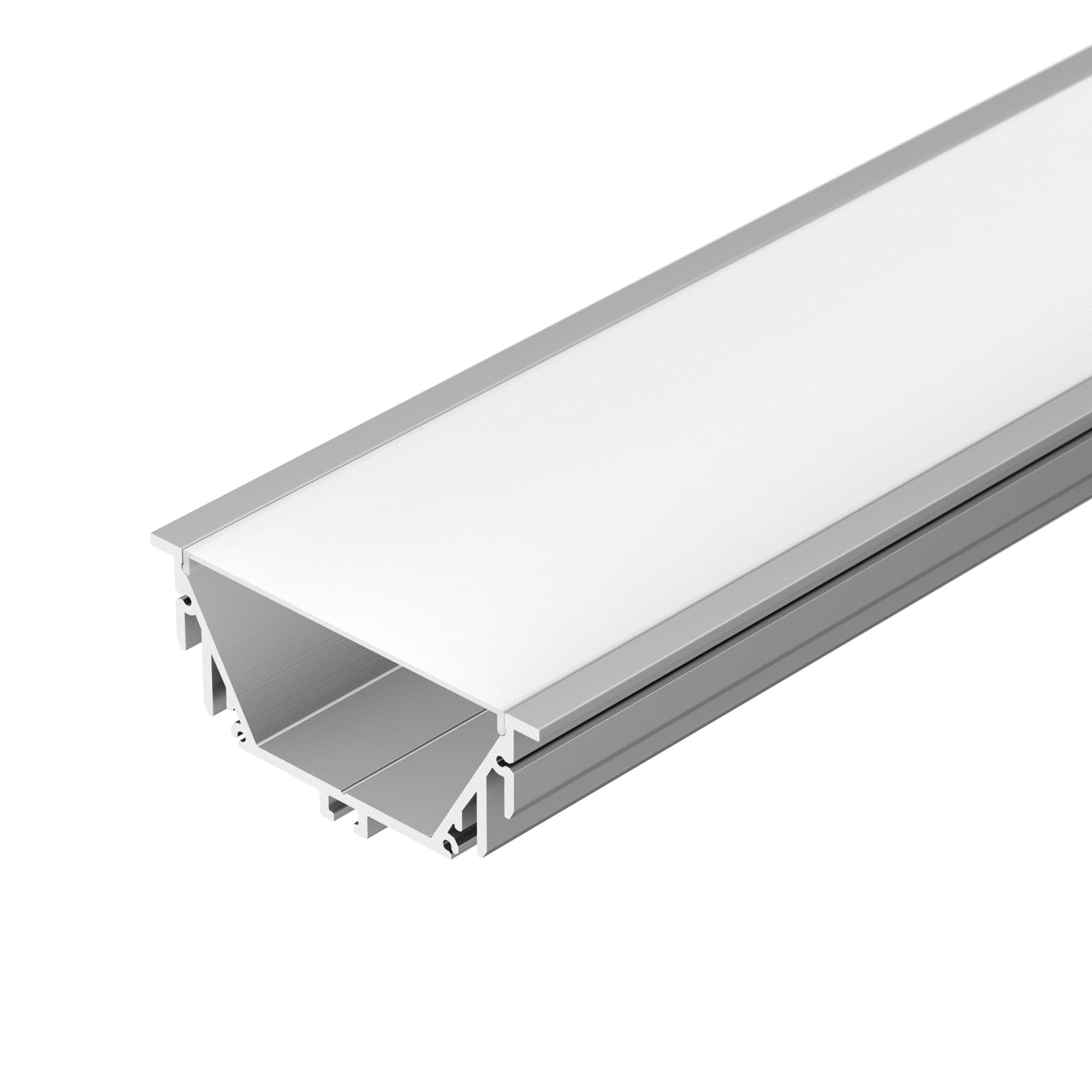 Профиль с экраном ALU-POWER-RW80F-2000 ANOD+FROST (ARL, Алюминий)
